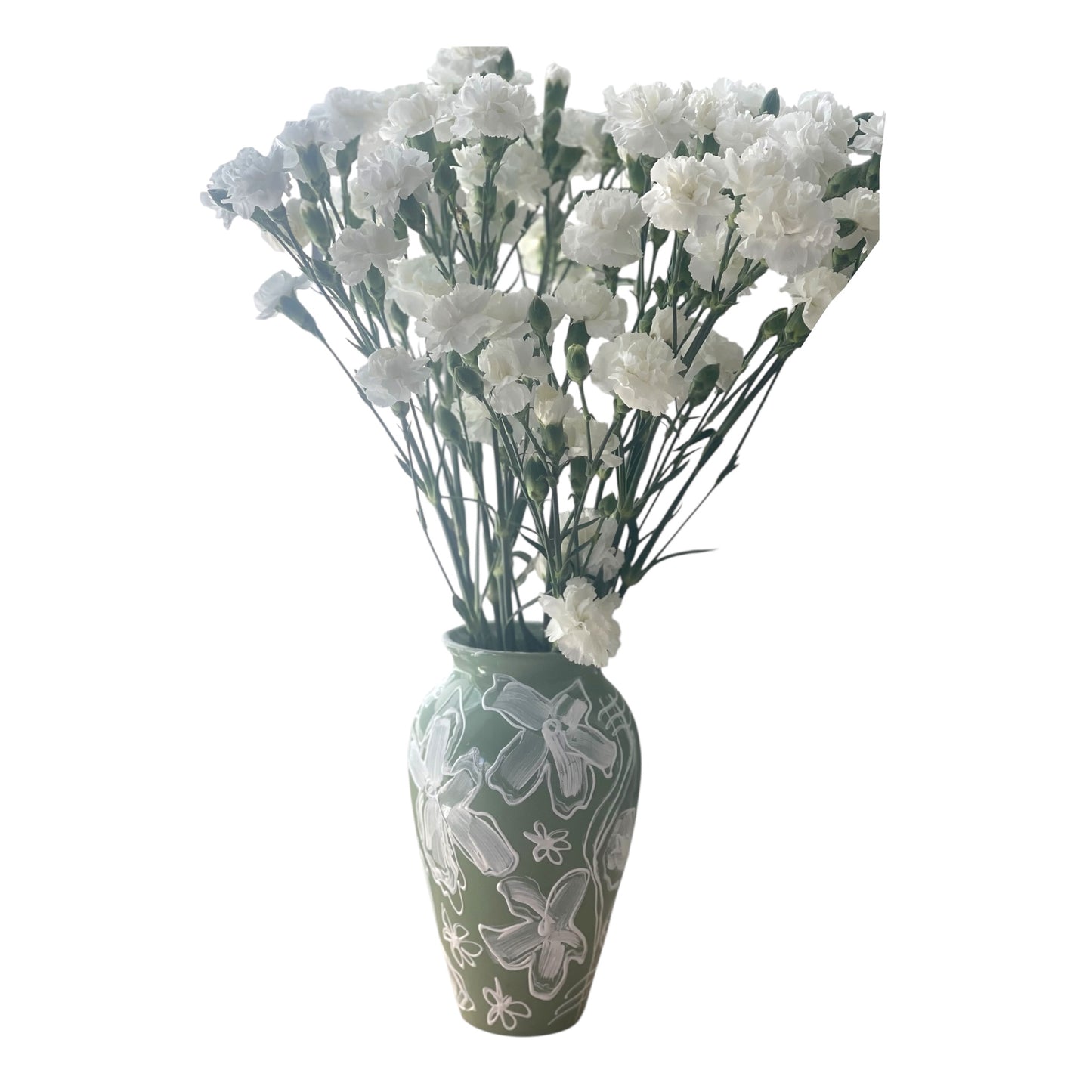 OLIVE YOU HAND-PAINTED VASE