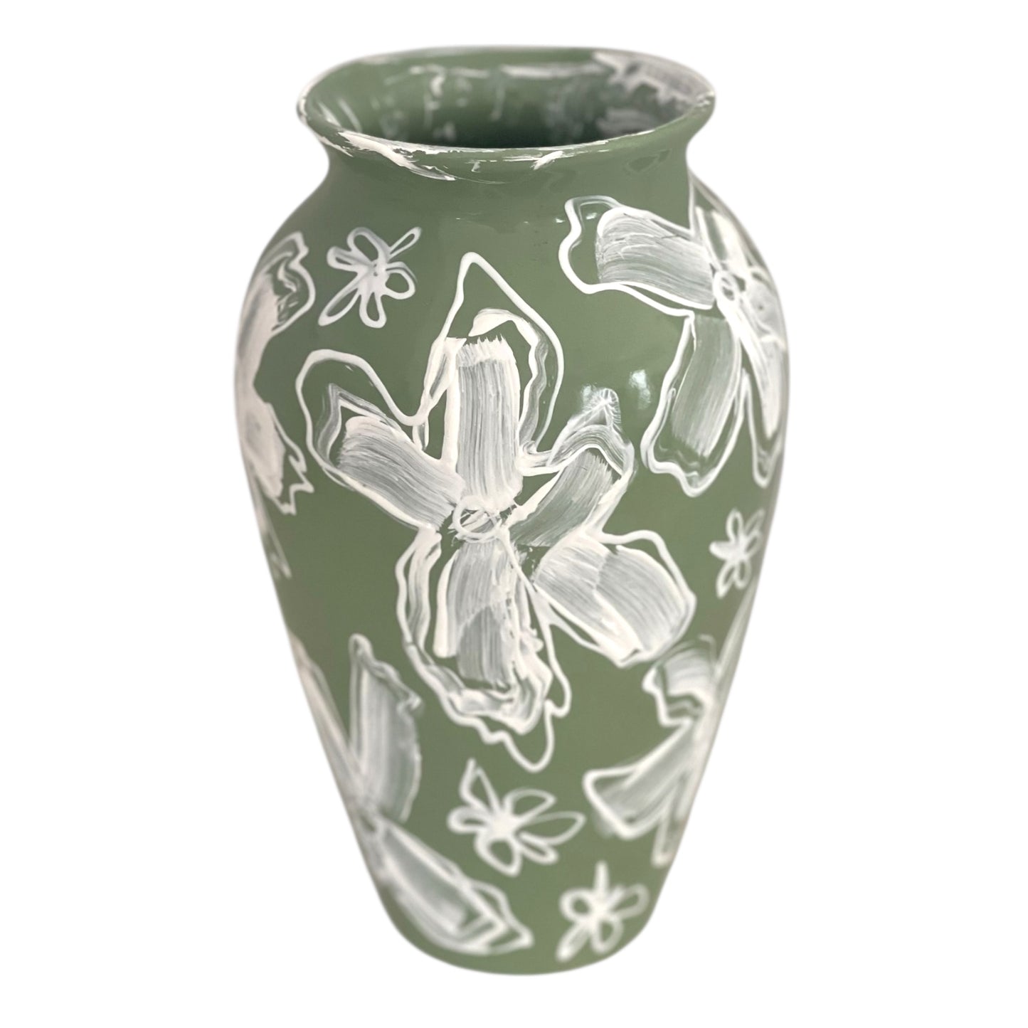 OLIVE YOU HAND-PAINTED VASE