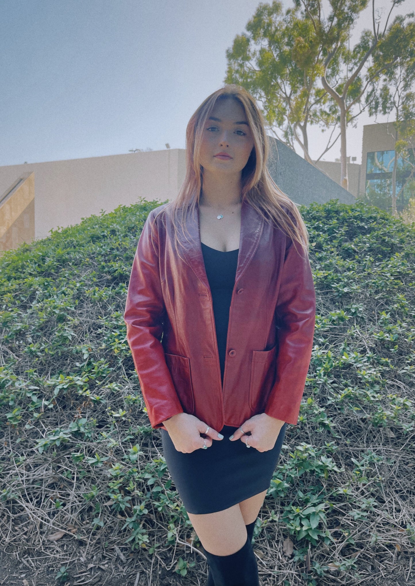 KEEP GOING AUTHENTIC LEATHER JACKET