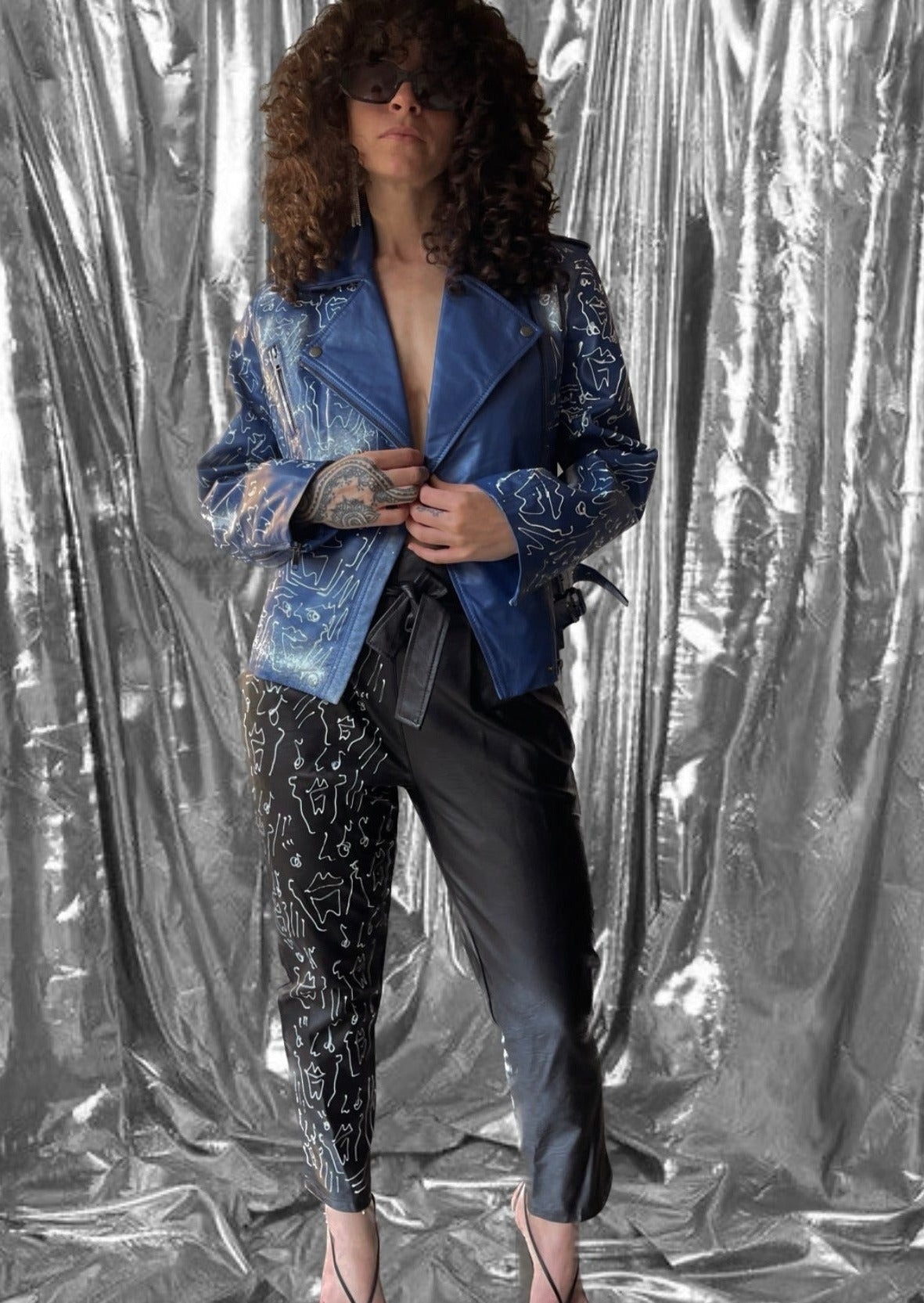 HERE TO PLAY LEATHER JACKET