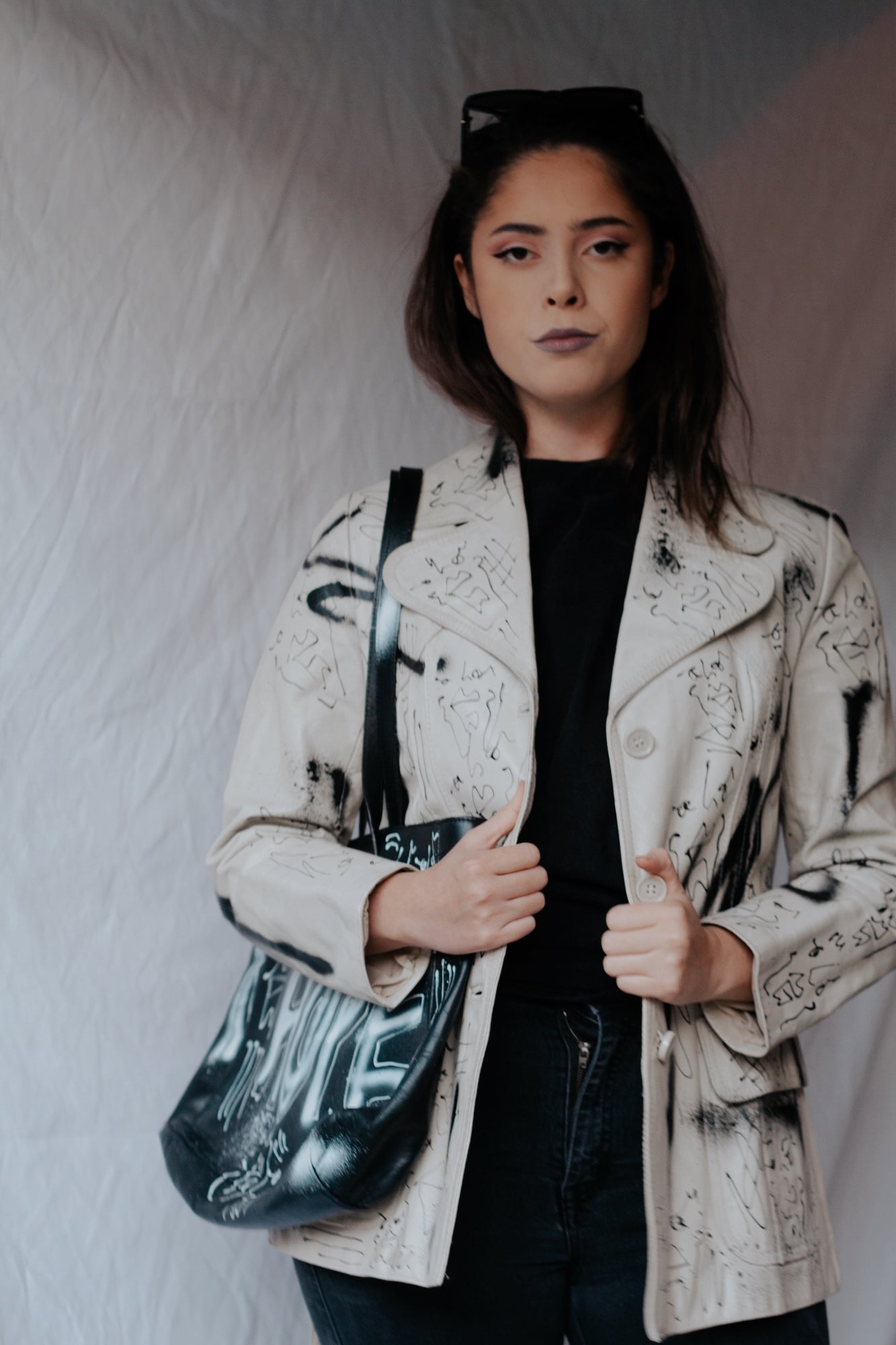 LOOK BACK AT IT LEATHER JACKET