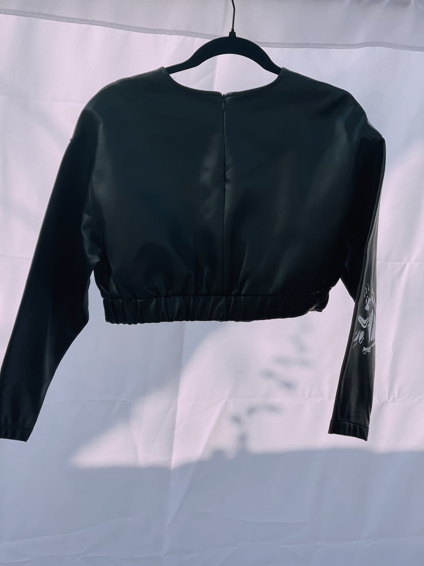 LOVE YOURS FAUX LEATHER CROP TOP