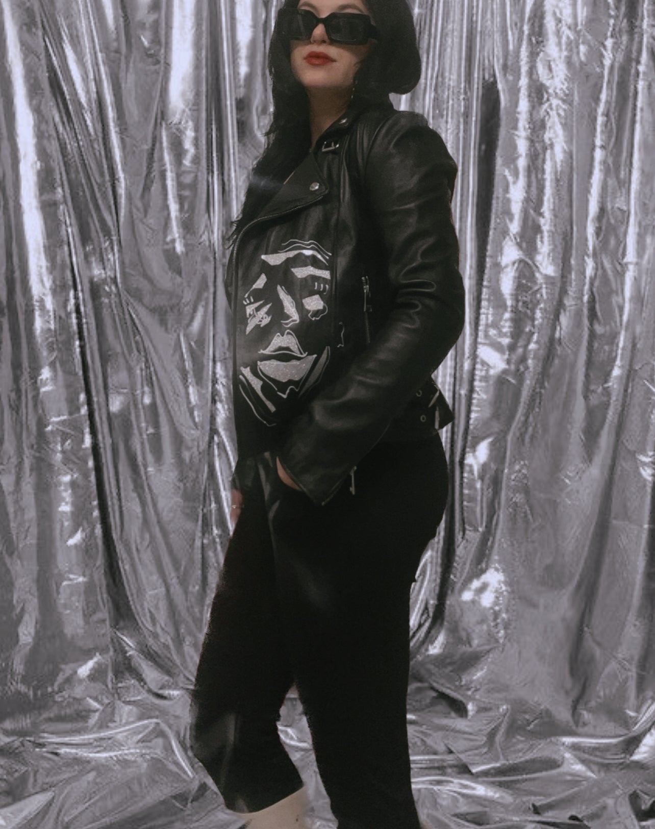 SHINE LEATHER JACKET