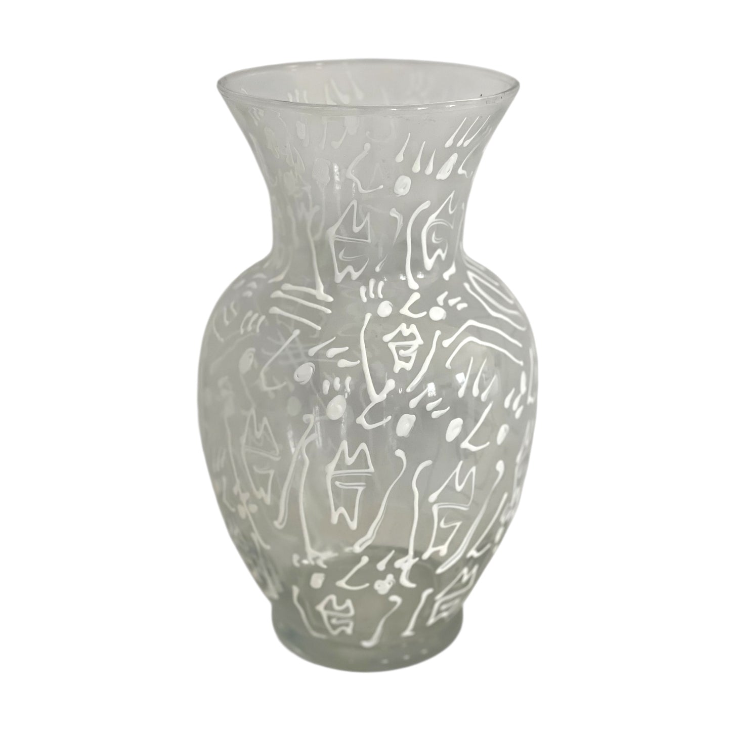 PEACE HAND-PAINTED VASE