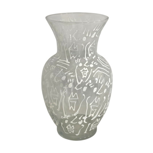 PEACE HAND-PAINTED VASE