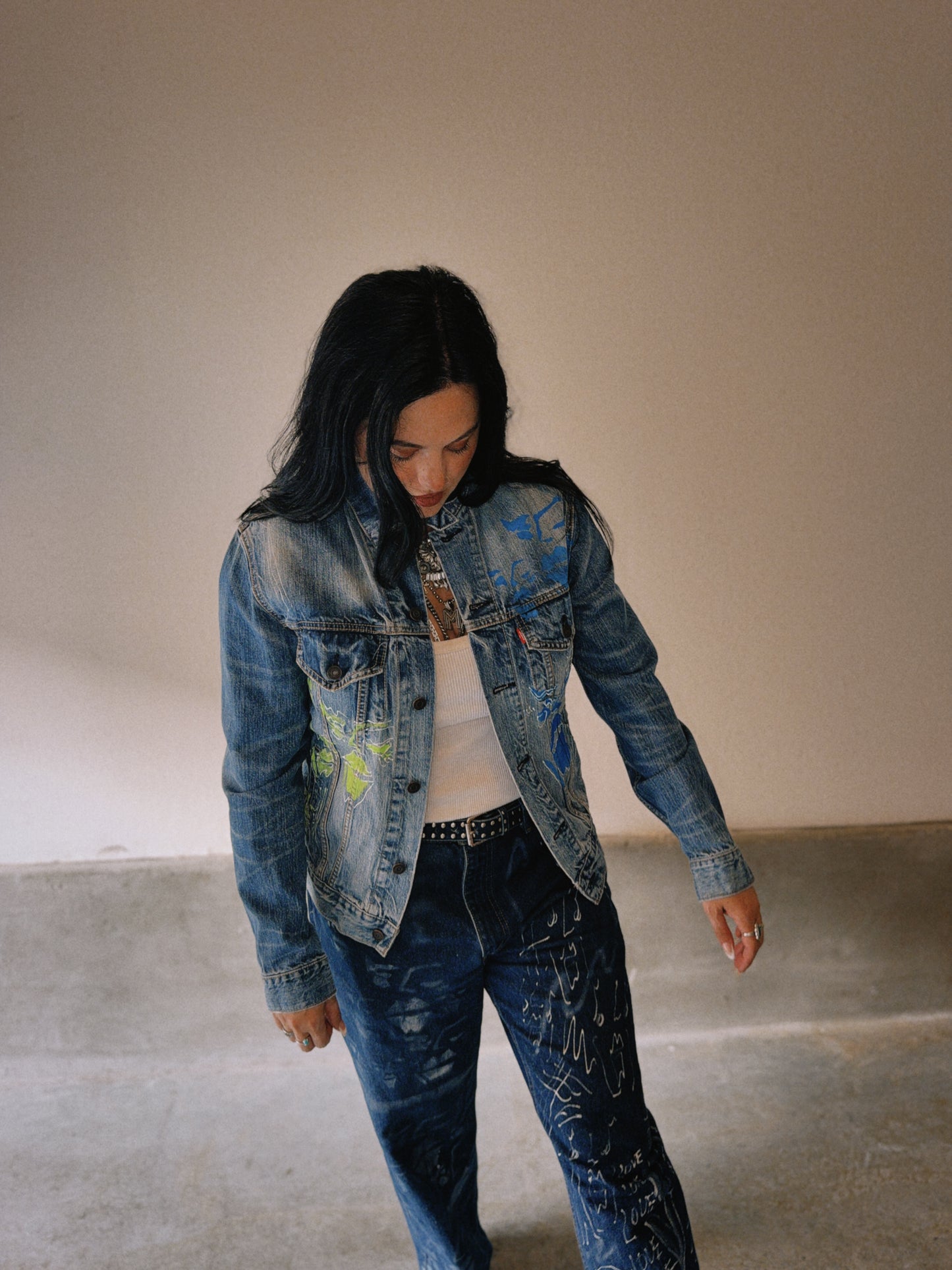 KEEP GOING DENIM JACKET