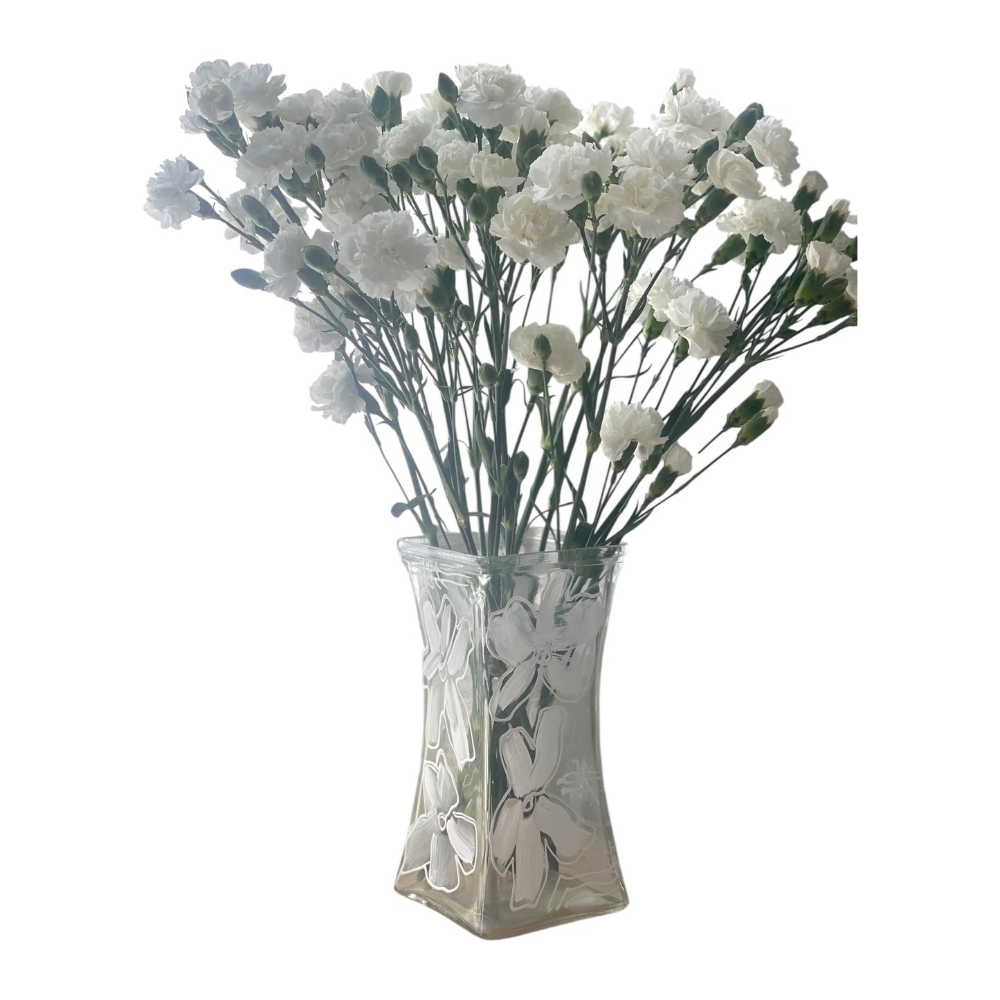 SERENITY HAND-PAINTED FLORAL VASE