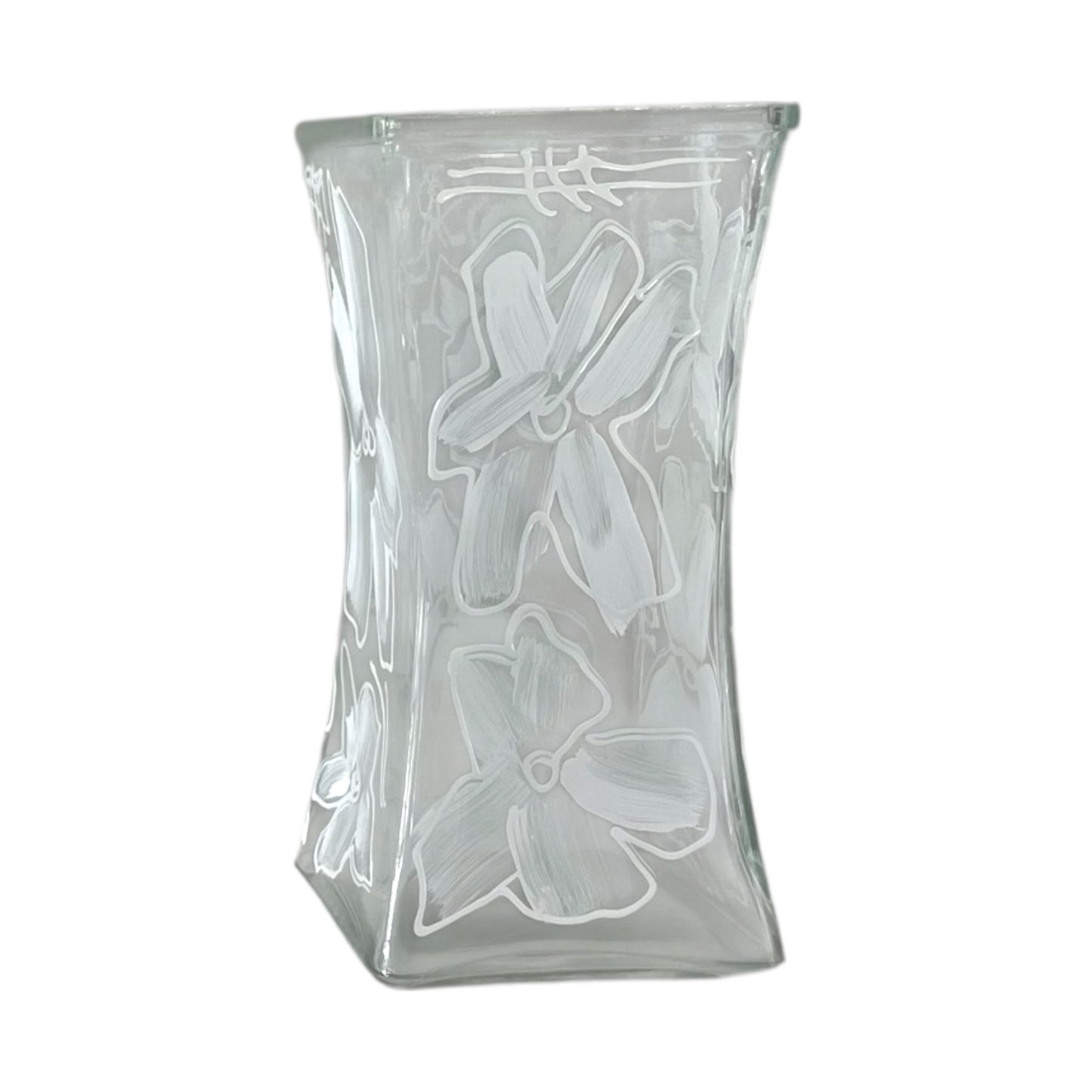 SERENITY HAND-PAINTED FLORAL VASE