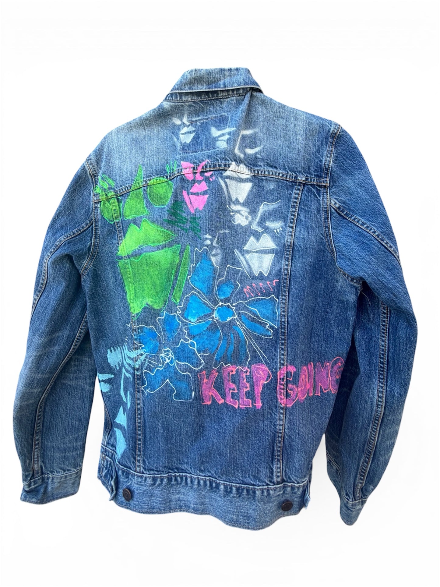 KEEP GOING DENIM JACKET