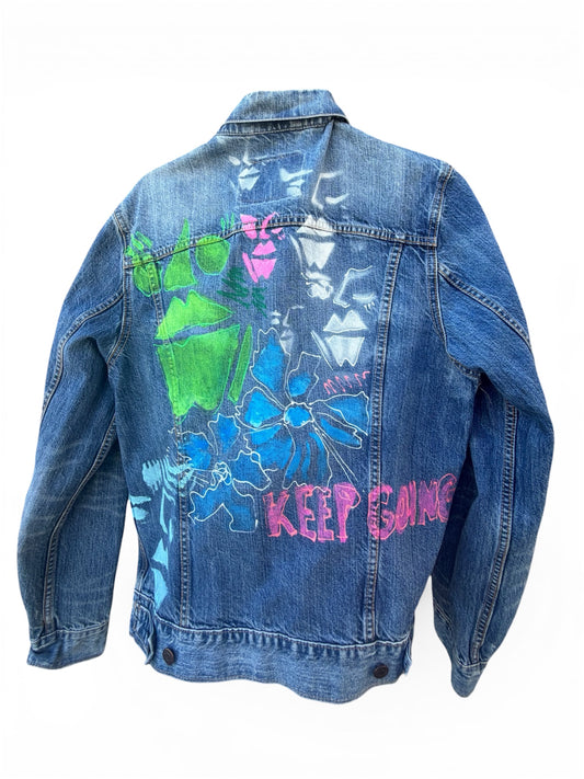 KEEP GOING DENIM JACKET
